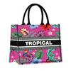 Custom Logo Women Fashion Tourist Souvenir Canvas Beach Tote Bag