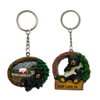 Custom Logo Hand Painted Resin Black Bear Keychain Souvenir Yosemite National Park Keychain