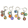 Custom Beach Tourist Souvenir Gift Glass Key Chains