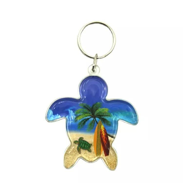 Custom Souvenir Turtle Shape Acrylic Keychain