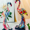 New Design Colorful Indoor Modern Home Decor Resin Flamingo Statue