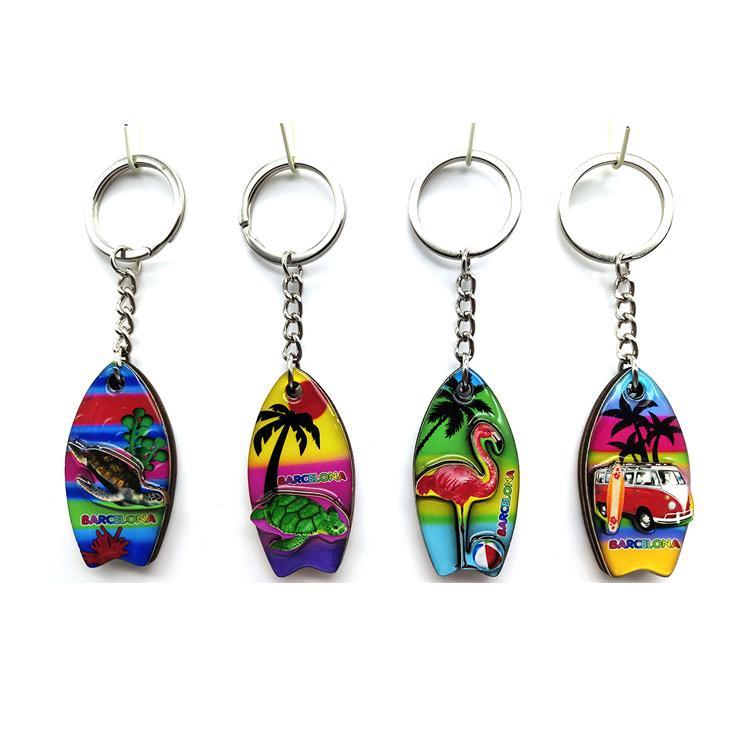 Wholesale Custom 3D Souvenirs Wooden Keychain