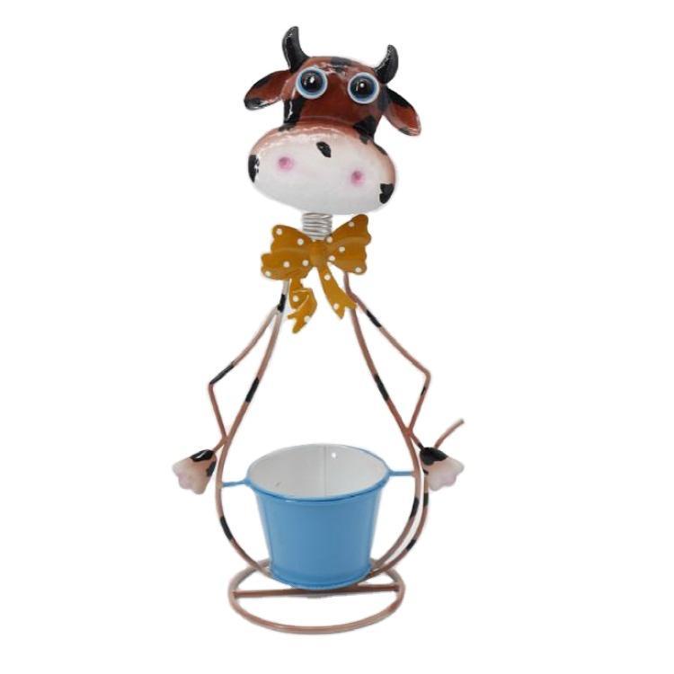 Wholesale Cute Animal Shaped Decoration Garden Metal Flower Pot