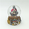 Customized Resin Pumpkin Skull Halloween Snow Globe for Holiday Decor