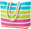 Striped Beach Bag for Women, Extra Large Tote Bag for Ladies, Canvas Beach Shoulder Handbag for Women