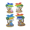 Resin Hand Painted Beach Souvenir Palm Tree Fridge Magnet