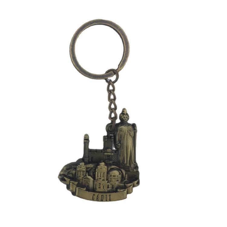 Customized Metal Key Chain Spain Souvenir Keychain