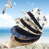 Custom Logo Natural Palm Tree Summer Beach Jazz Hats Paper Straw Fedora Hat Wholesale