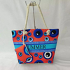 Wholesale Women Canvas Beach Bag Evil Eye Tote Bag