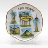 Factory Price Custom Resin Craft Tourist Souvenir 3D Landscape Plate for Home Decor