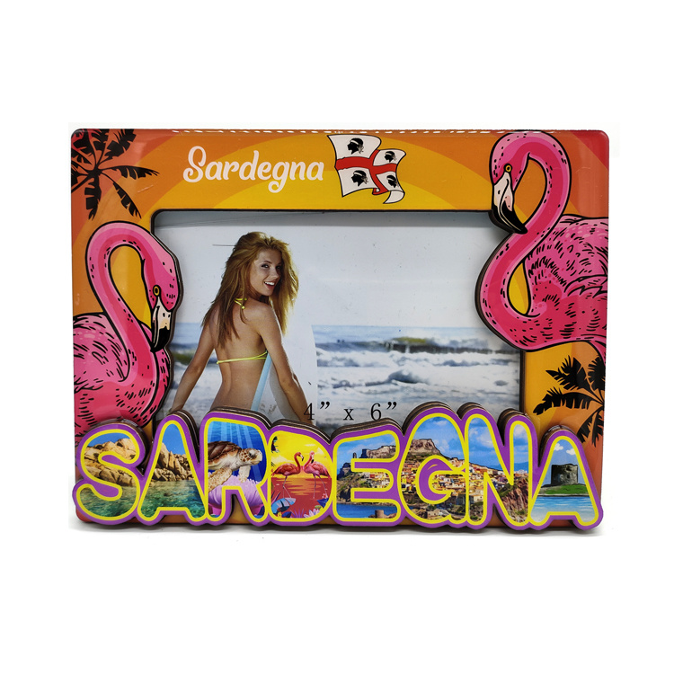 Custom Logo Punta Cana Beach Tourist Souvenir Wood Photo Frame