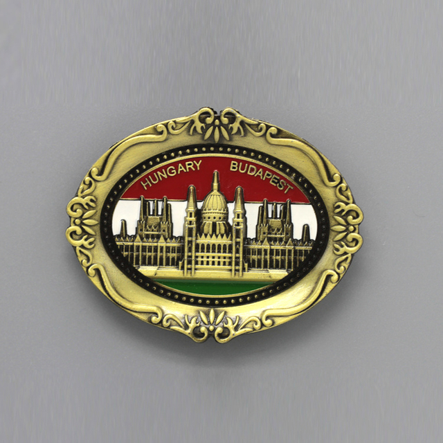 Customized Design Vienna Tourist Souvenir 3D Metal Fridge Magnet