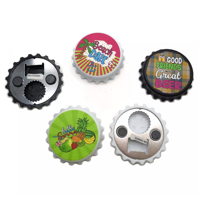 Tourist Souvenir Plastic Custom Cap Beer Bottle Opener Magnet