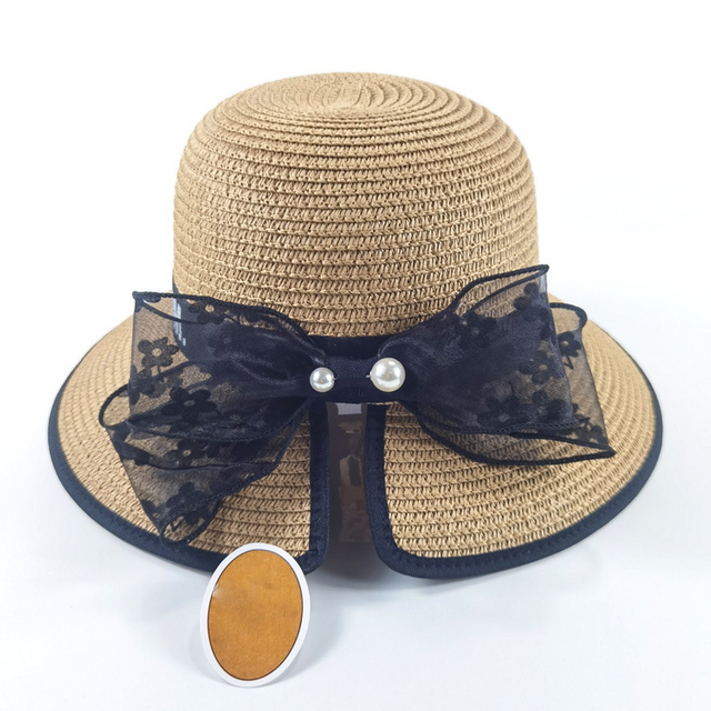 Wholesale Outdoor Travel Summer Women Fedora Beach Straw Hats