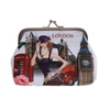 Custom Printed PU Leather Coin Pouch Wallet Tourist Gift London Souvenir Coin Purse