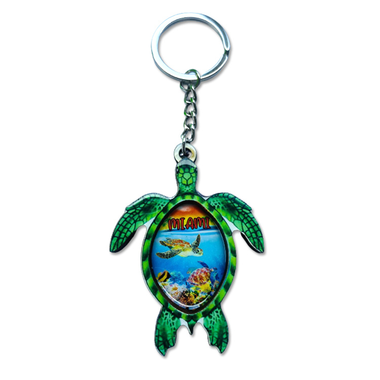 Wholesale Wood MDF Beach Malaysia Souvenir Keychain