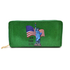 Beach Printing Personalized Clutch Purse Custom Women Leather Card Holder Wallet