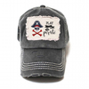 Wholesale Distressed Vintage Skull Hat Custom Embroidery Logo Skull Baseball Cap