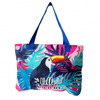 Customized Logo Printing Tourist Souvenir Summer Beach Seagull Nautical Canvas Tote Bag