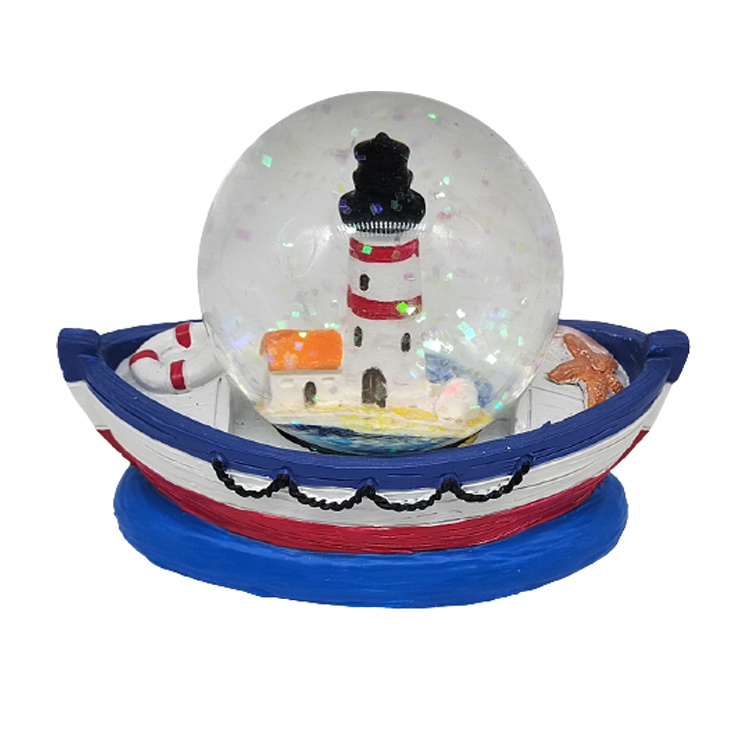 Custom Tourist Beach Shell Spain Mallorca Souvenir Snow Globe