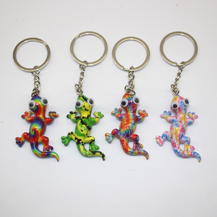 Wholesale New Design Beach Sea Turtle Key Chain Resin Turtle Souvenir Keychain