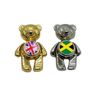 Custom Logo Zinc Alloy Metal Cute Movable Bear Germany Souvenir Keychain