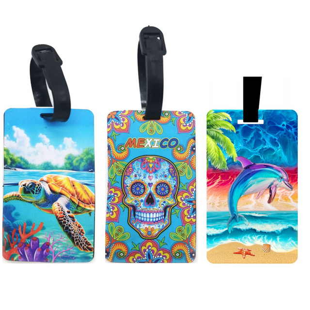 Wholesale Sublimation Travel Souvenir Gift Luggage Tag Custom PVC Silicone Luggage Tag