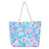 Wholesale Custom Canvas Summer Colorful Tote Bags Flamingo Tropical Beach Bag