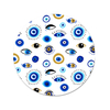 Custom Embossed Ceramic Round Square Evil Eye Coaster