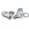 Custom Logo Metal Epoxy Bottle Opener Keyring Tourist Souvenir Nail Clipper Keychain