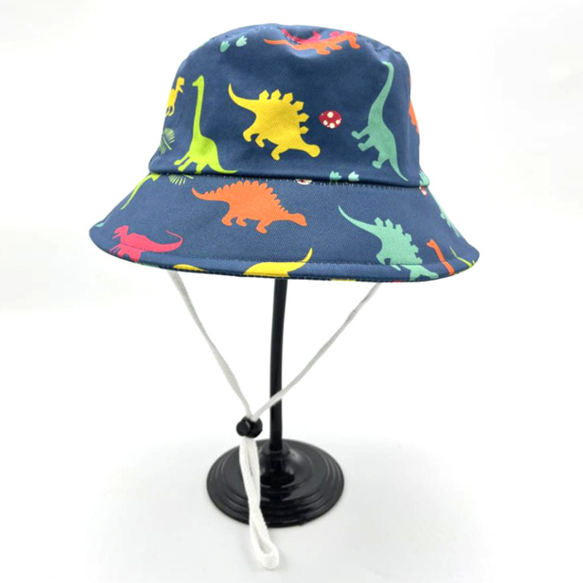 Custom Printed Outdoor Summer Sun Protection Baby Hat Bucket Hat for Kids