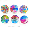 Wholesale New Custom Printed Logo Glass Round Ashtray Flower Ashtray