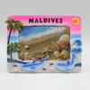 Custom Logo Beach Souvenir Cyprus Maldives Mallorca Polyresin Photo Frame