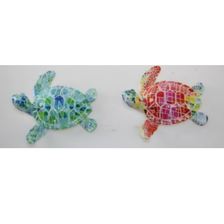 Wholesale Polyresin Souvenir Turtle Figurine Sea Turtle Mosaic Statue