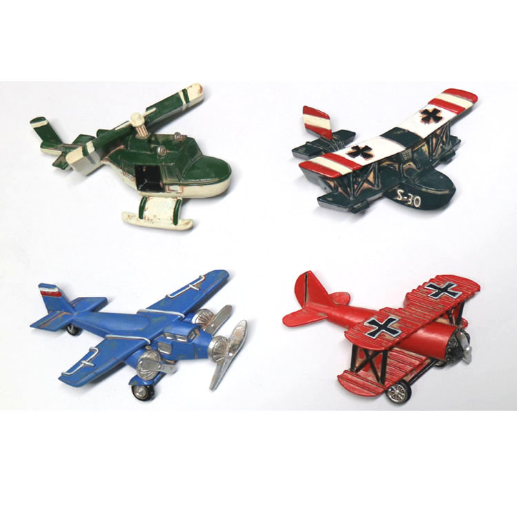 Creative Retro Style Home Decorative Resin Airplane Bus Shape Fridge Magnet for Souvenir Gift