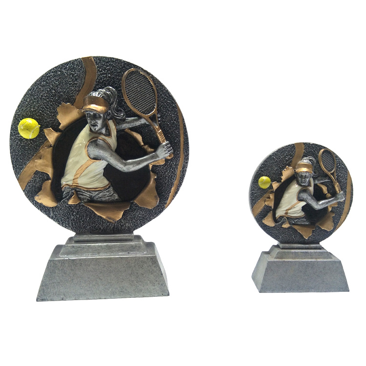 Custom Europe Football Game Resin Awards Polyresin Sport Trophy