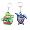 Customized Logo Epoxy MDF Wood Beach Surf Keyring Dolphin Flamingo Florida Souvenir Keychain