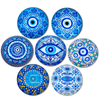 Factory Custom Printing Evil Eye Souvenir Crystal Round Dome Glass Circle Fridge Magnet