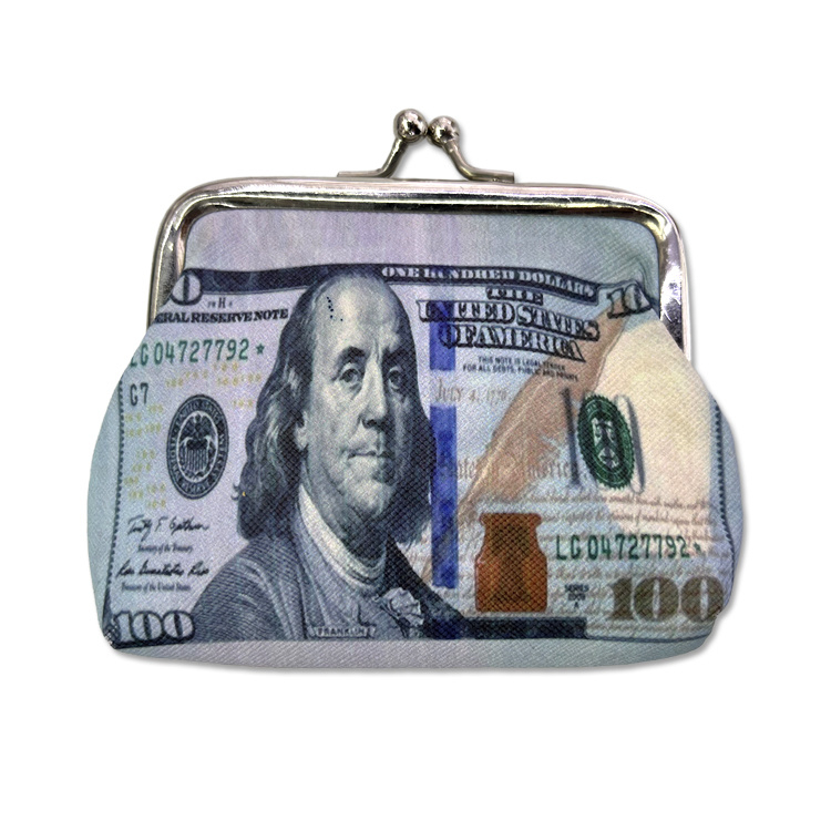 Wholesale Custom Print Logo Tourist Souvenir Gift Dollar Euro Coin Purse