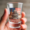 Custom Personalized Printing Logo Travel USA City Washington DC Souvenir Shot Glass