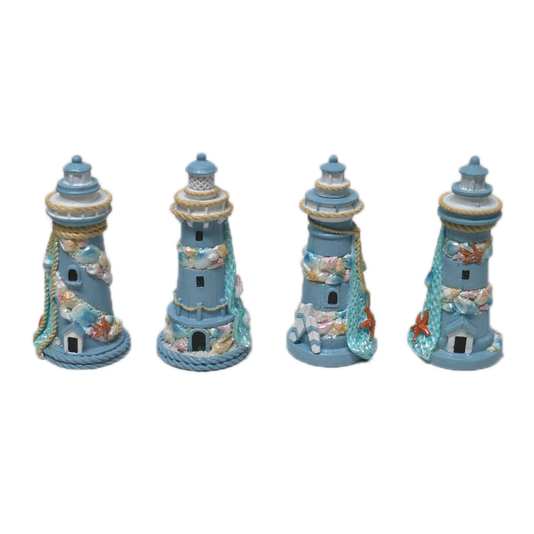 New Product Nautical Craft Resin Decorative Lighthouse Model for Souvenir Items