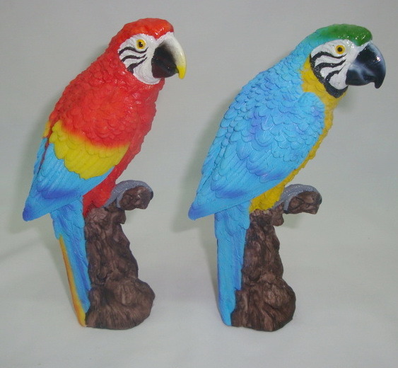 Custom Resin Bird Figurine Parrot Statue for Home Decor