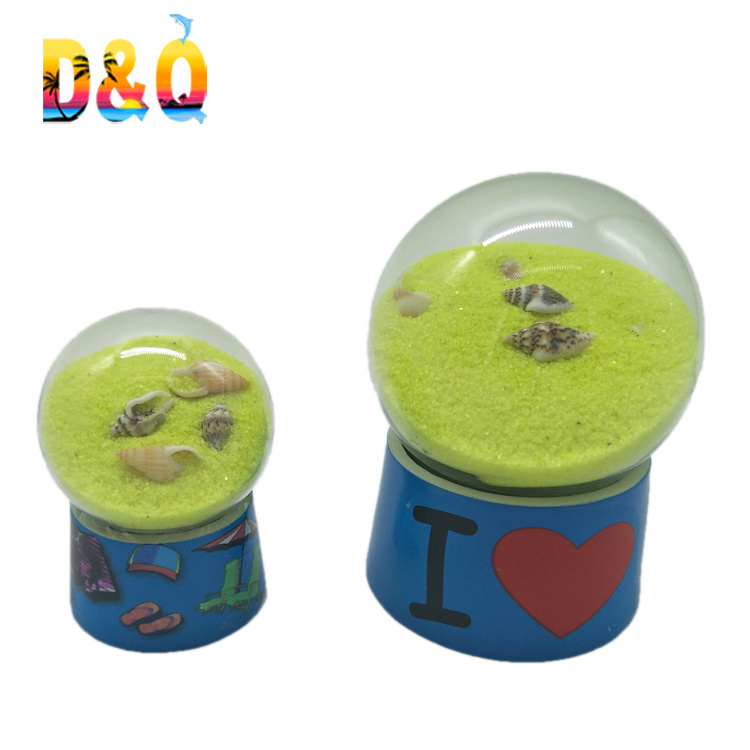 Beach Souvenir Gift Resin Sand Globe