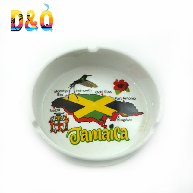 Manufacturer Wholesale Souvenir Personalized Porcelain Smoking Custom Logo Ceramic Ashtray