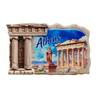 Custom Logo Design Resin Athens Souvenir Magnet Acropolis Athens Greece Souvenir Fridge Magnet