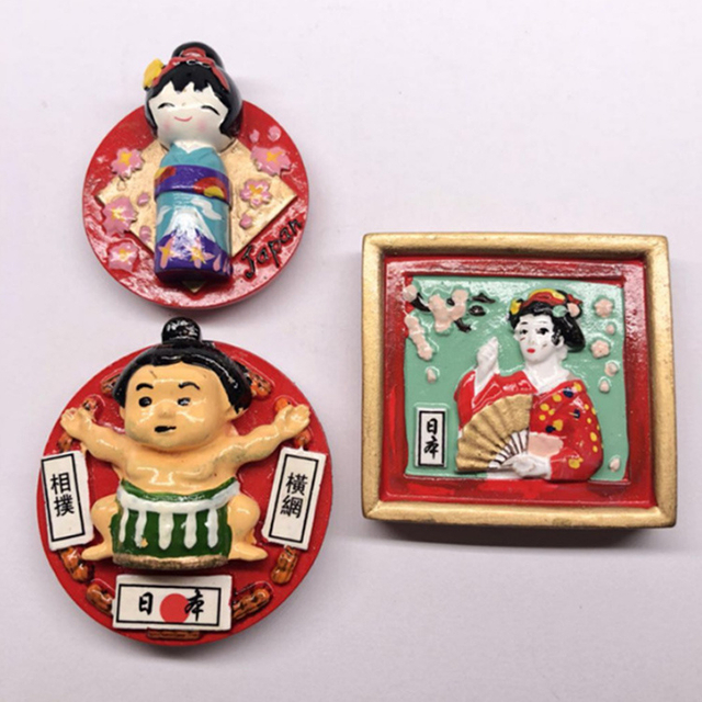 Custom Japan Souvenir Items Resin Travel Gift Japan Fridge Magnet