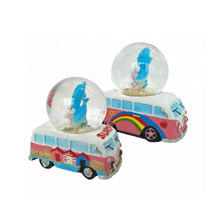 Wholesale Travel Gift Snow Ball Custom Resin Beach Souvenir Snow Globe