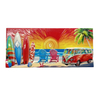 Factory Custom Logo Resin Printing Palm Tree Beach Sunset Souvenir Santa Barbara California Fridge Magnet