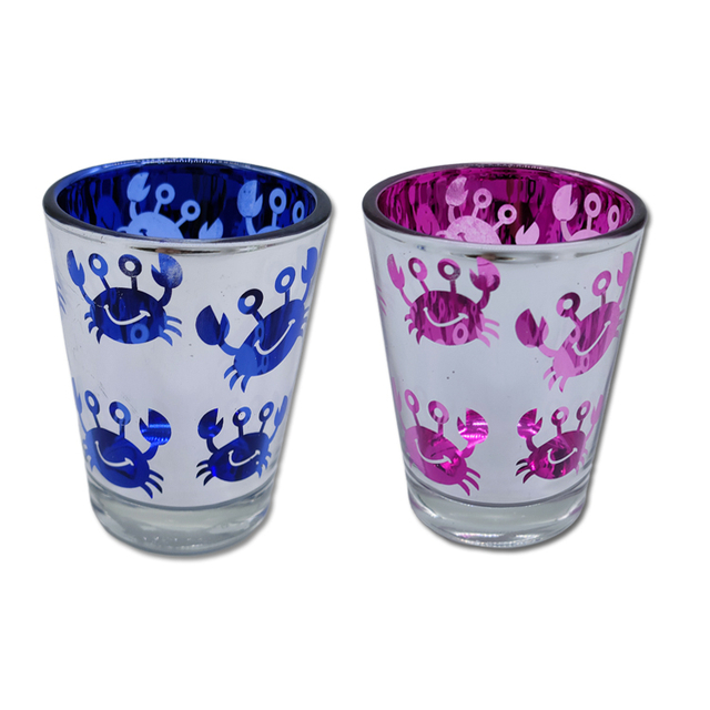 Factory Custom Electroplated Shot Glass Turtle Tourist Souvenir Custom logo Engraved Shot Glass