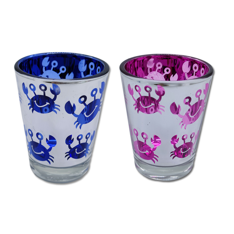Factory Custom Electroplated Shot Glass Turtle Tourist Souvenir Custom logo Engraved Shot Glass